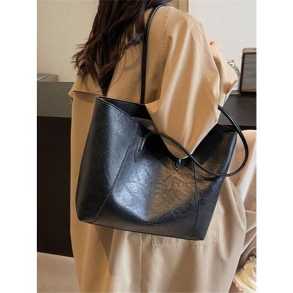 Classic Leather Tote Bag